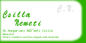 csilla nemeti business card